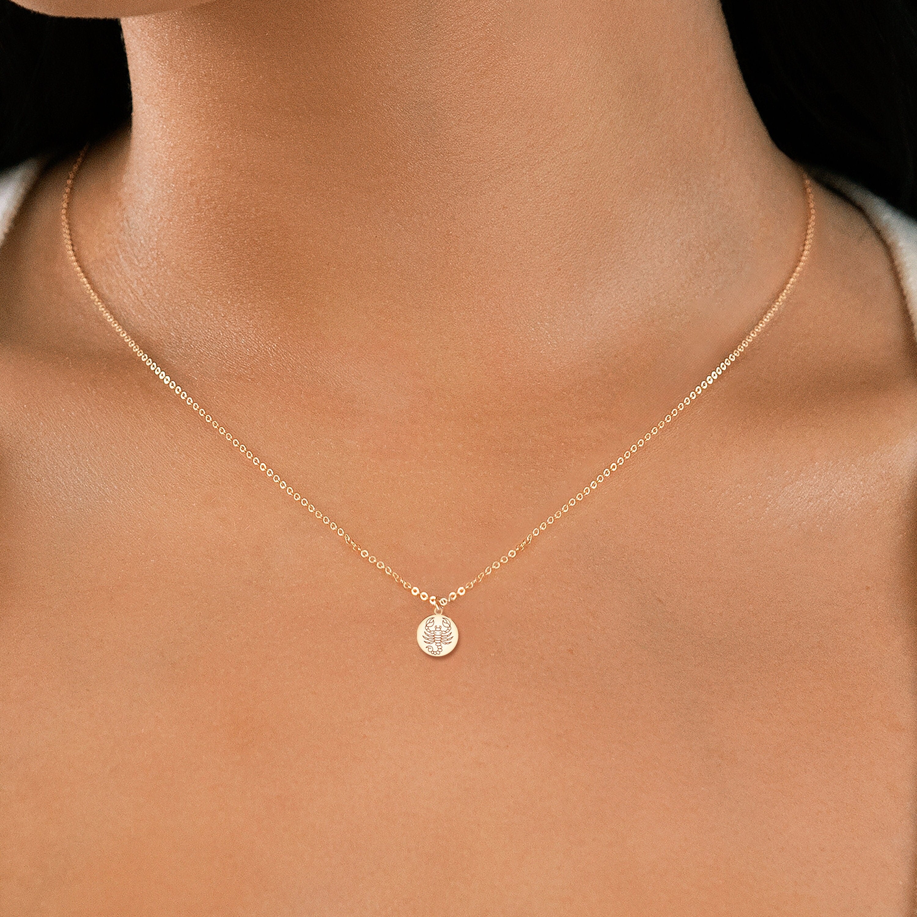 Scorpio Zodiac Pendant Necklace