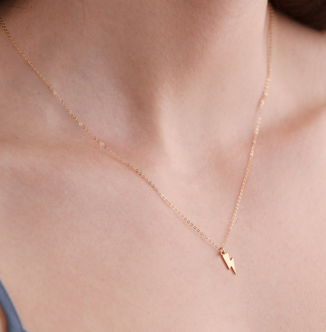 Lightning Bolt Pendant Necklace