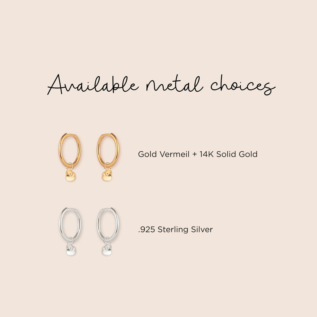 Huggie Charm Earring Charm Huggie Hoops
