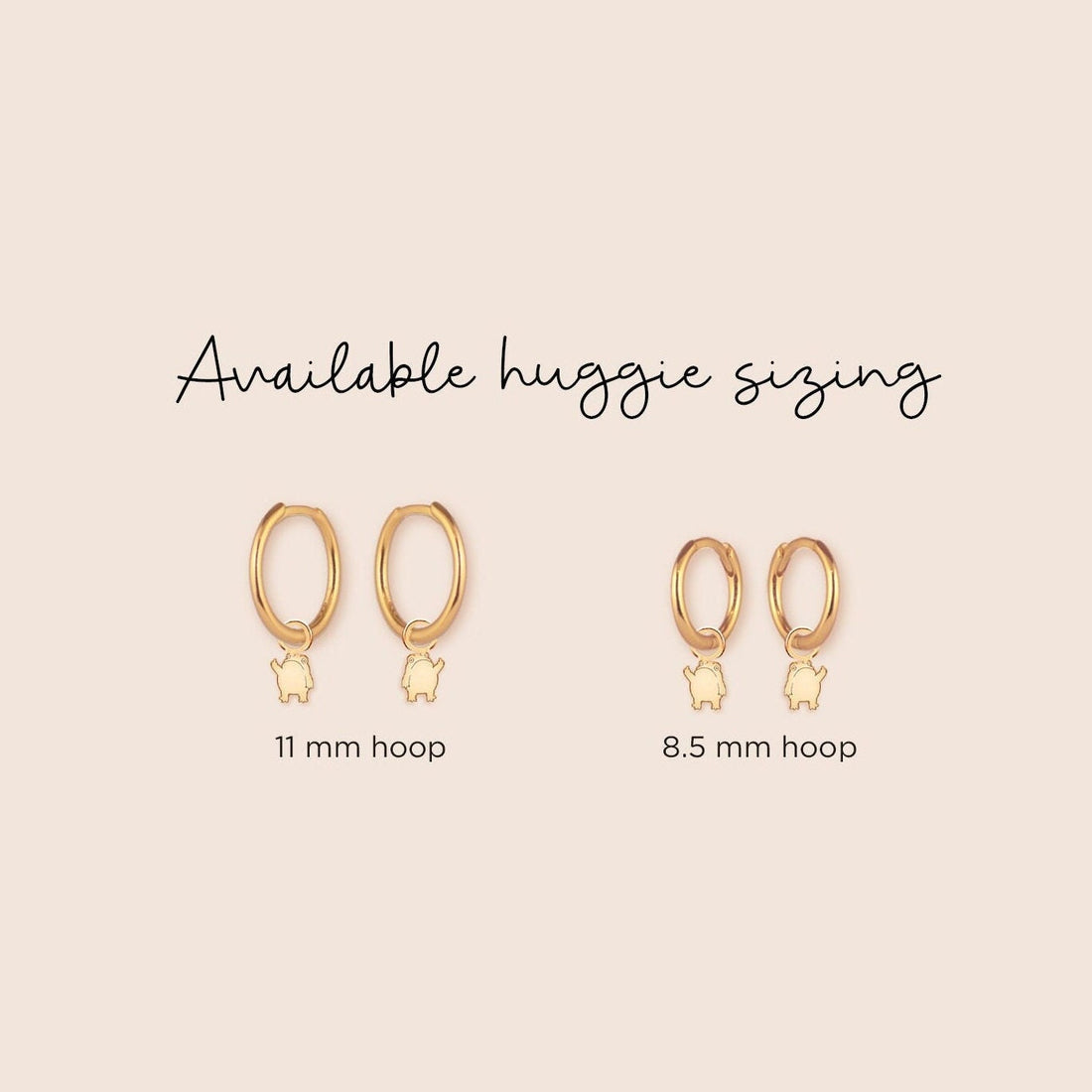Frog Funny Huggie Hoop Earrings