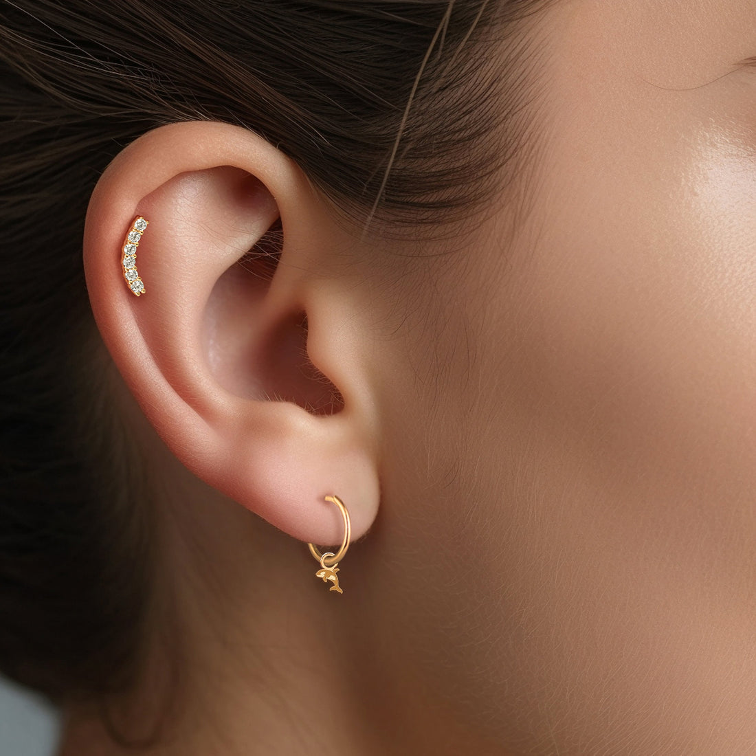 Killer Whale Drop Earrings
