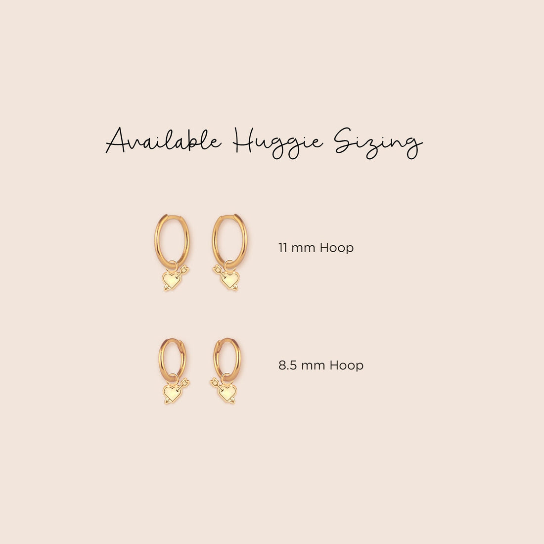 Cupid's Arrow Huggie Earrings