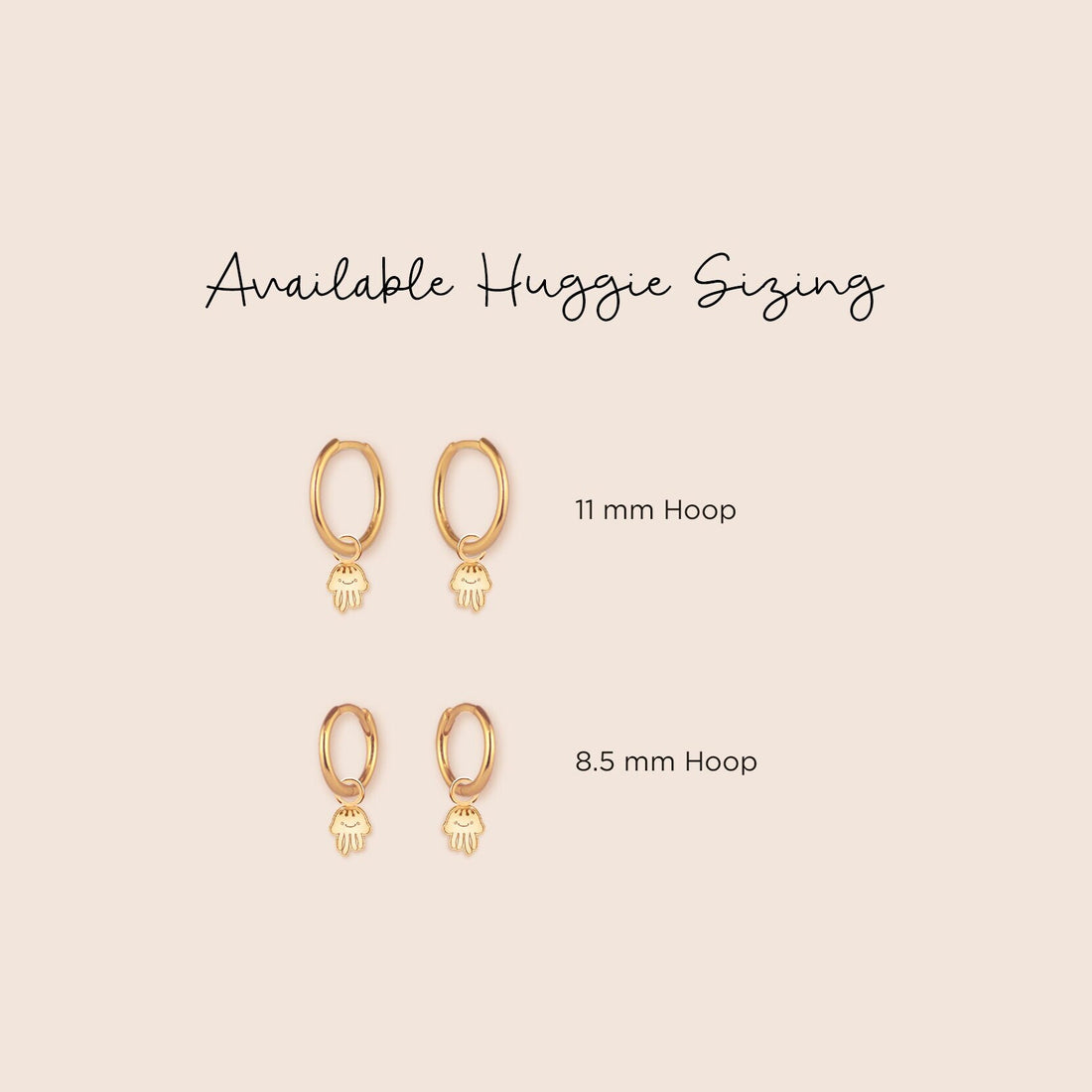 Jellyfish Charm Hoop Earrings