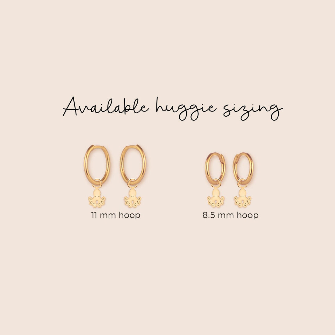 Handcrafted Charm Huggie Hoops