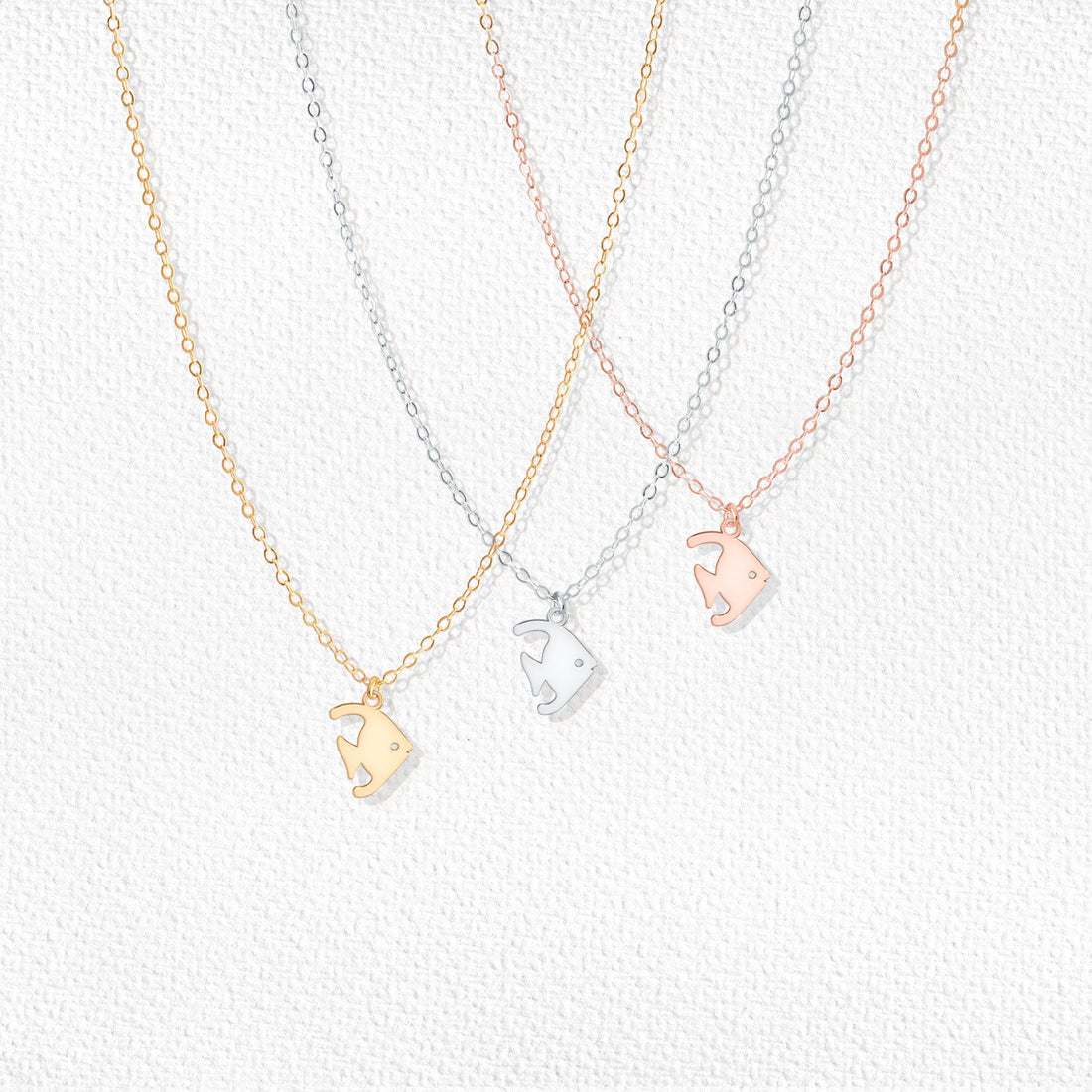 Angelfish Silhouette Necklace