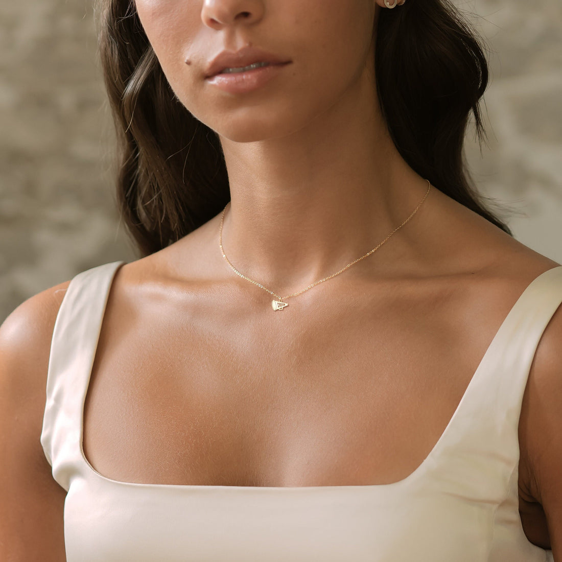 Cheer Megaphone Pendant Necklace