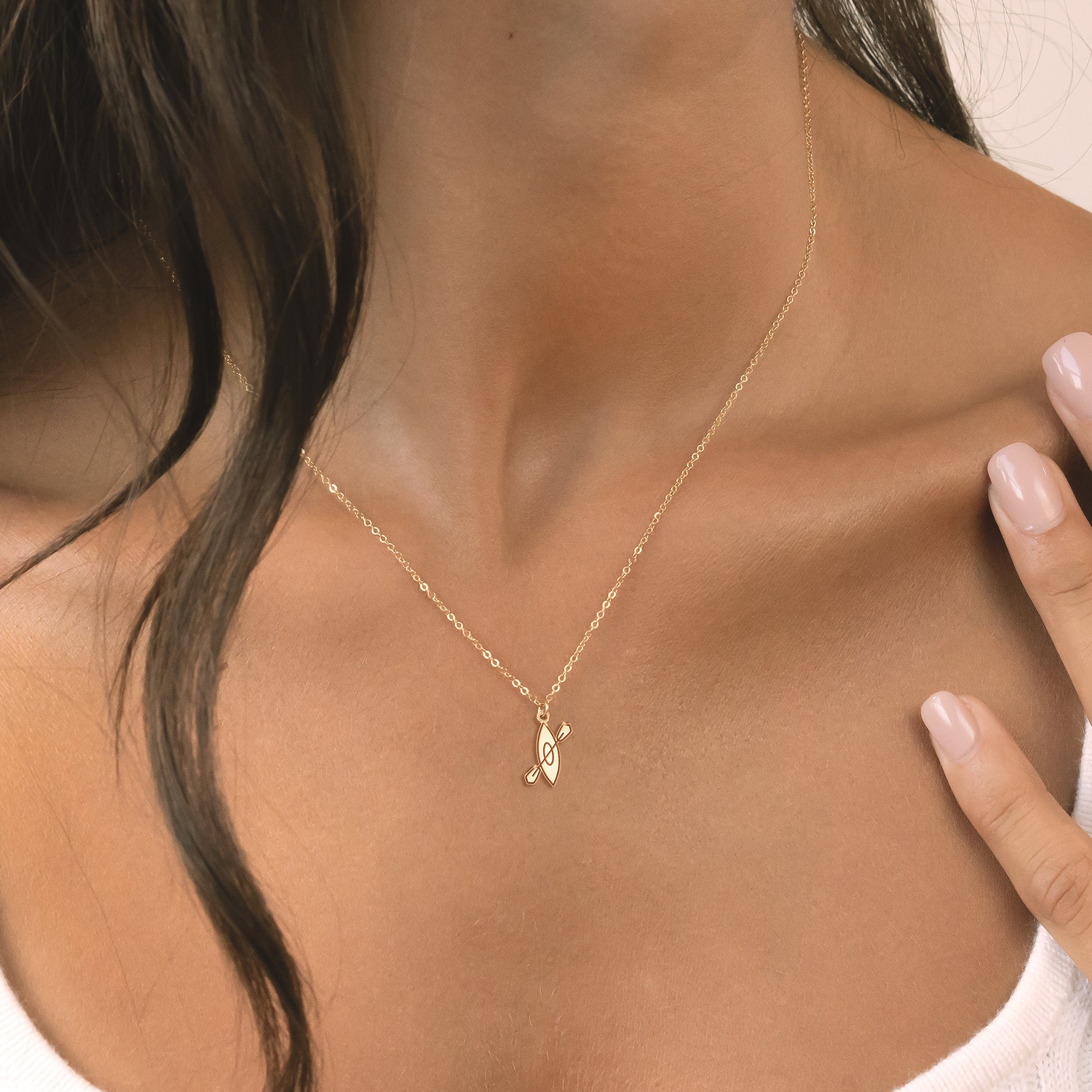 Kayak Pendant Necklace