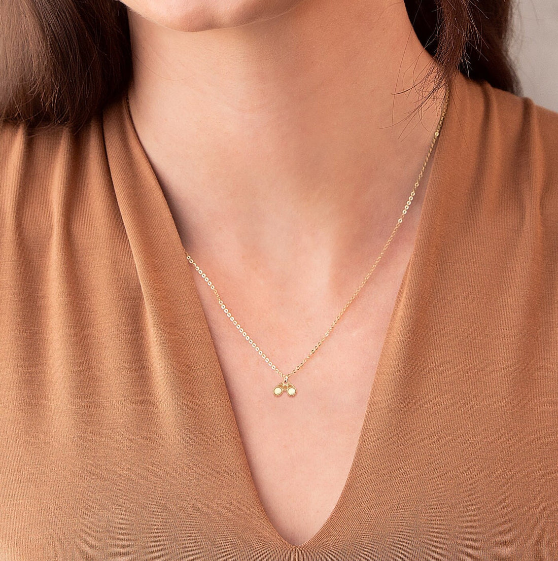 Binocular Charm Necklace