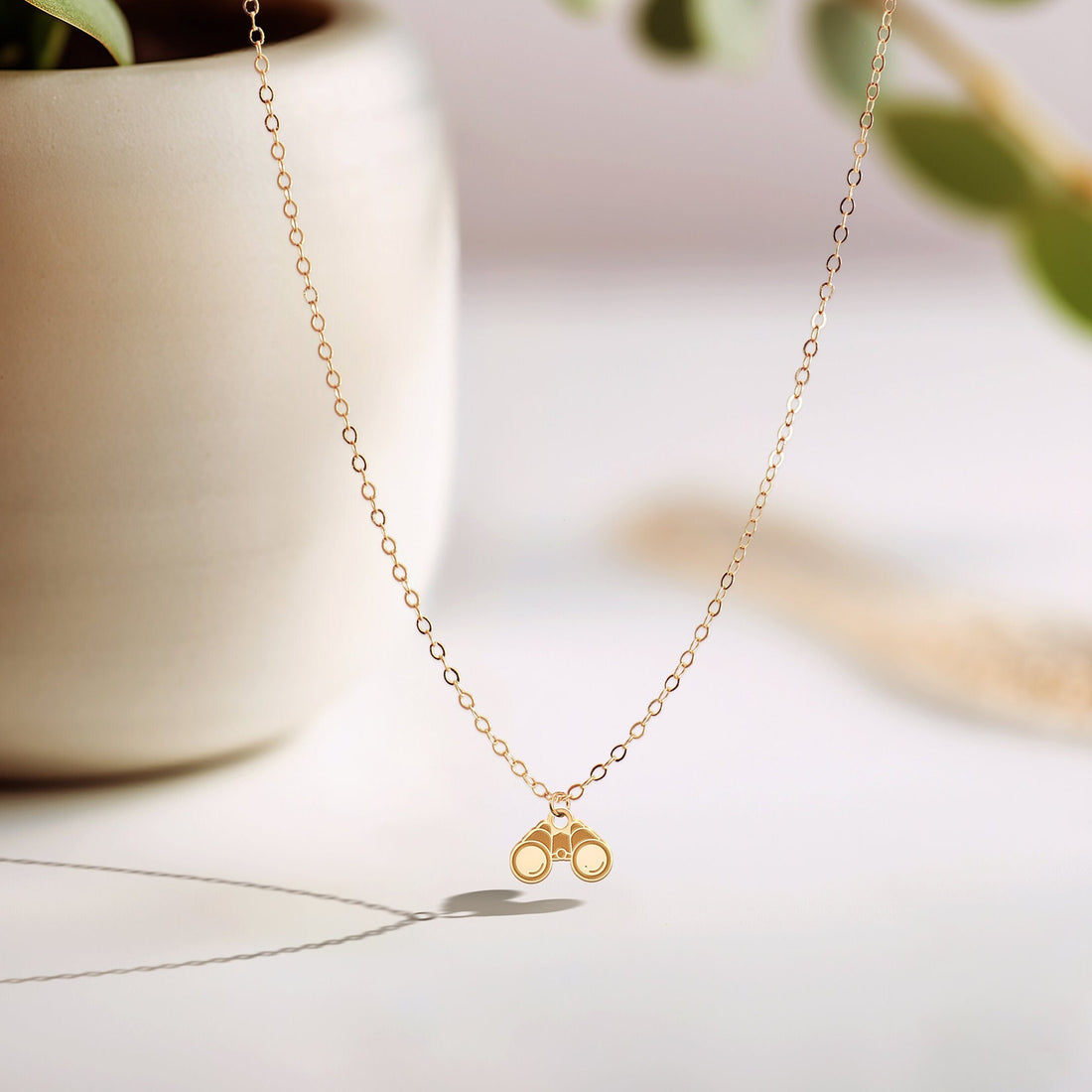 Binocular Charm Necklace