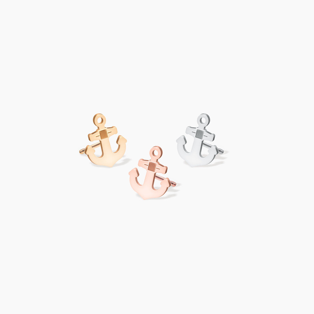 Anchor Stud Earrings