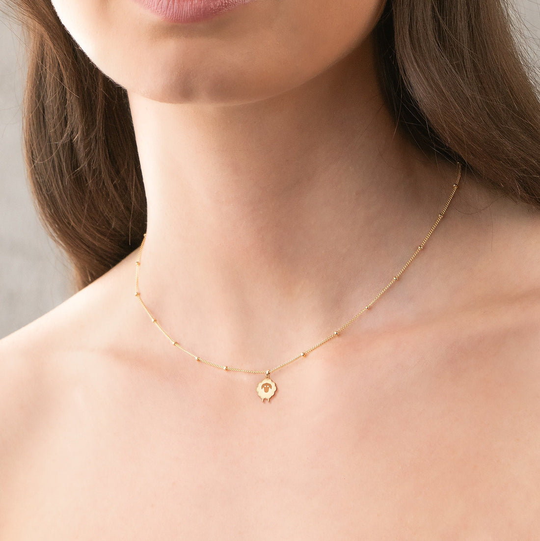 Cute Sheep Beady Necklace