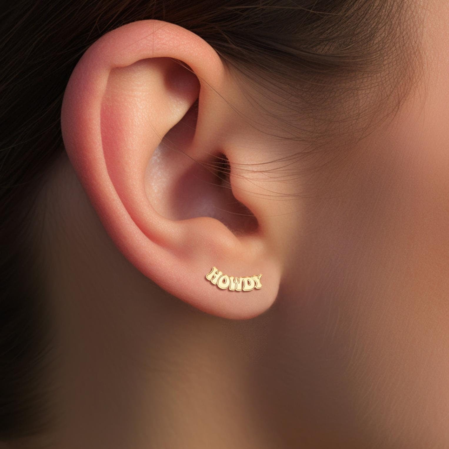 Howdy Western Stud Earrings