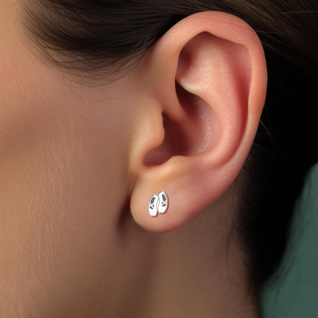 Ballerina Shoes Stud Earrings