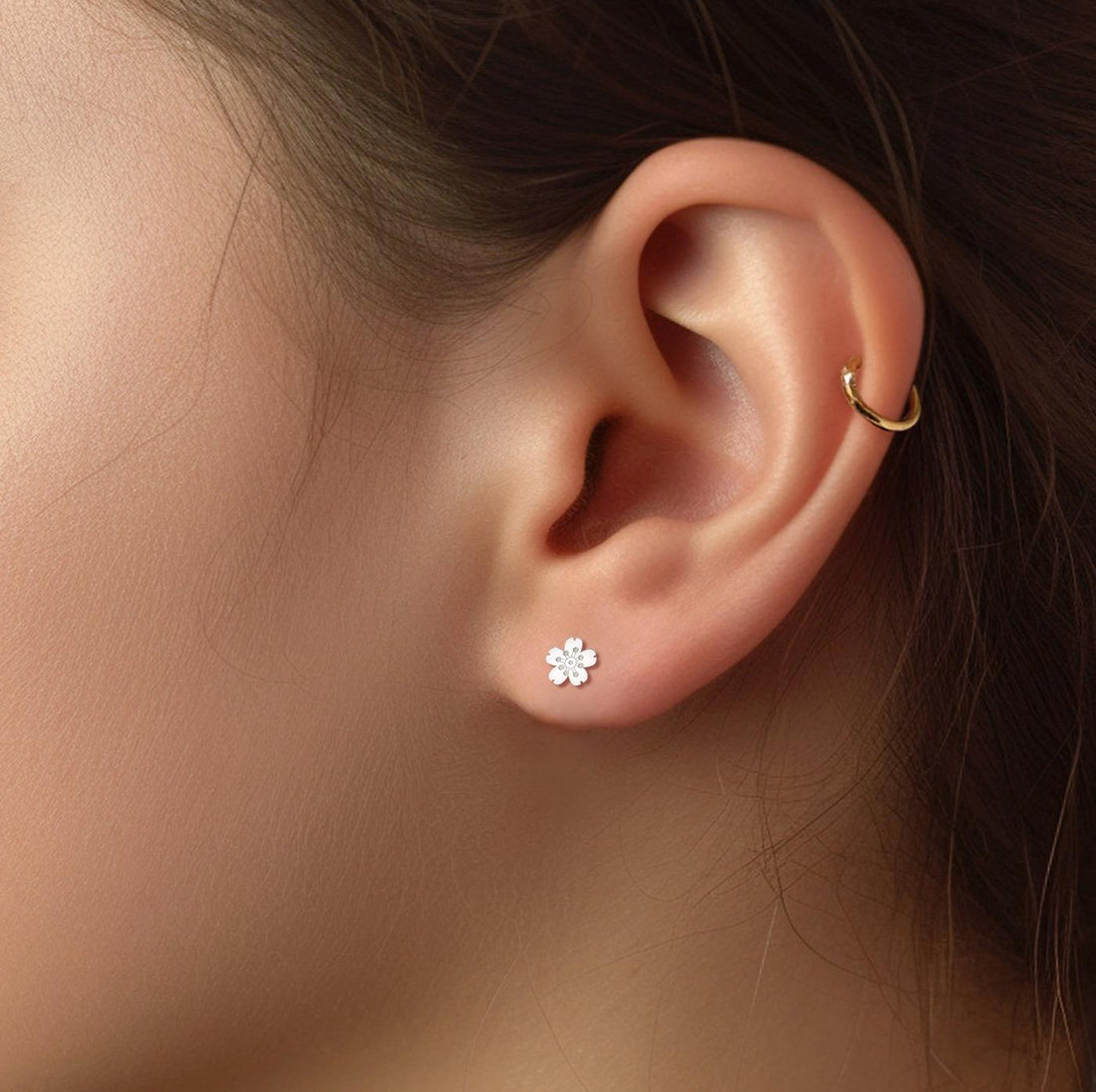 Cherry Blossom Stud Earrings