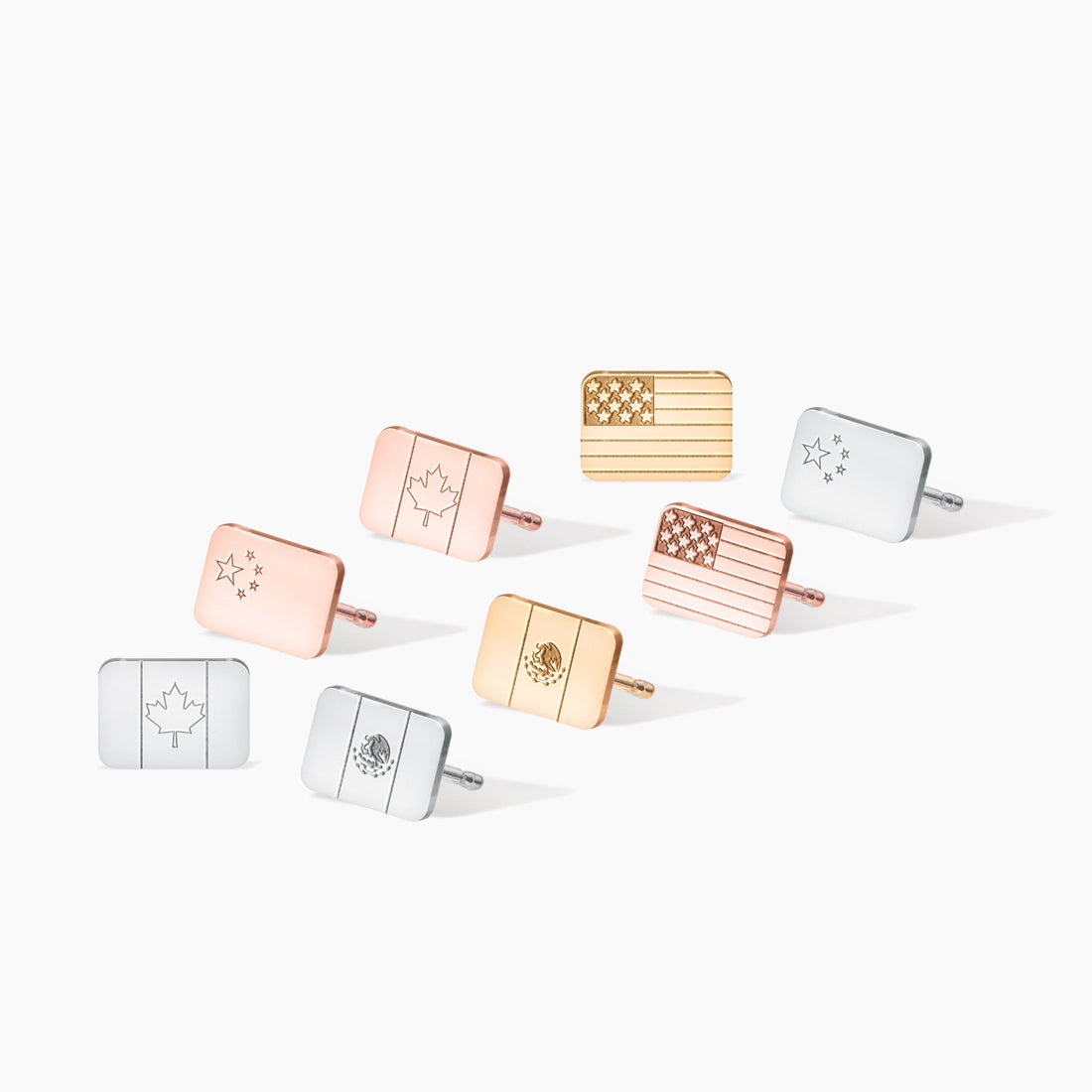 Canadian Flag Stud Earrings