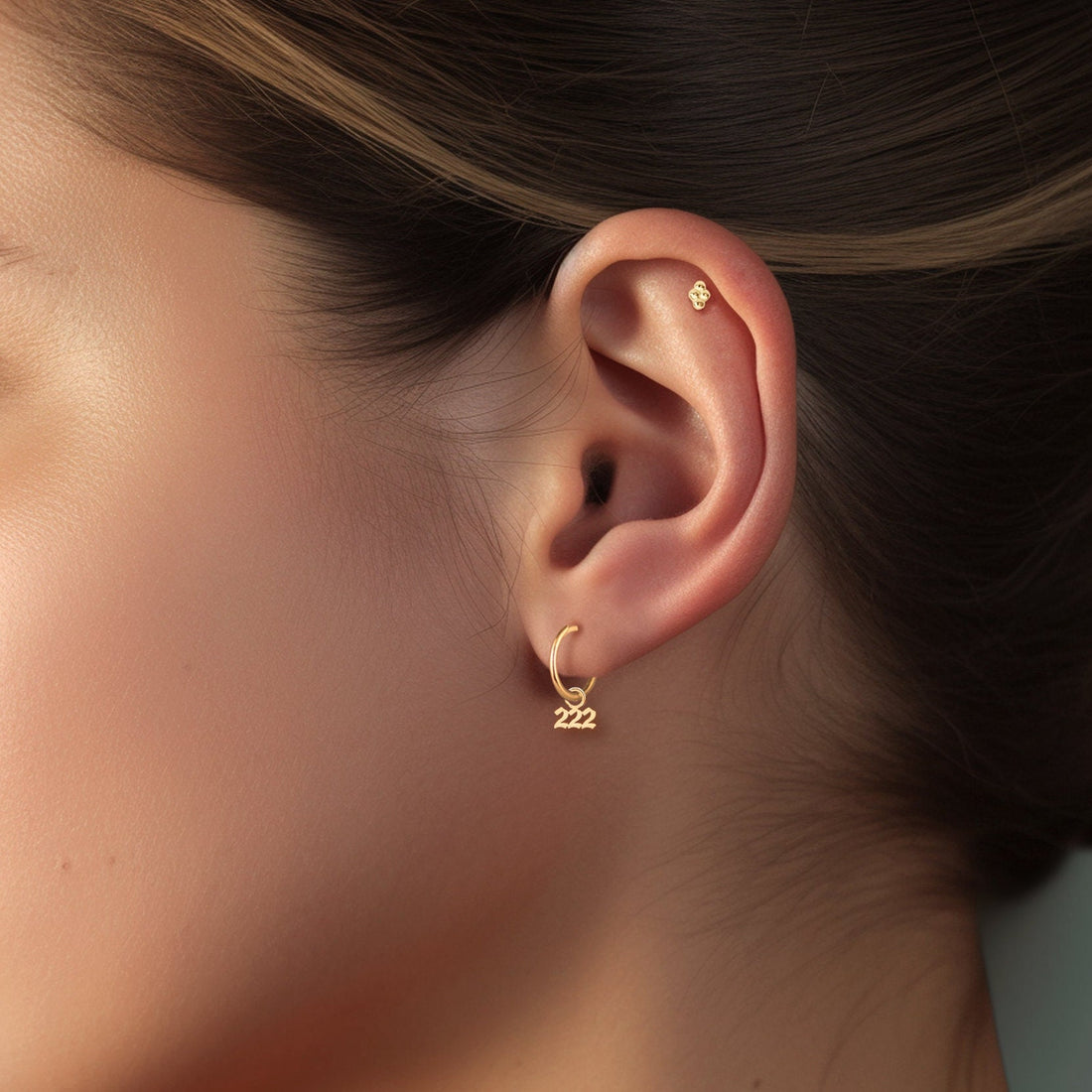 Angel Number 222 Drop Earrings