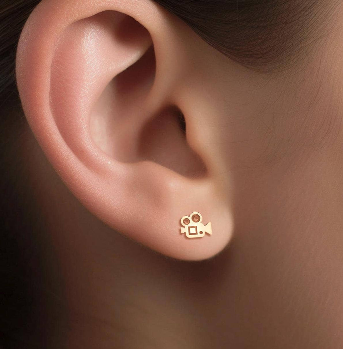 Movie Projector Stud Earrings