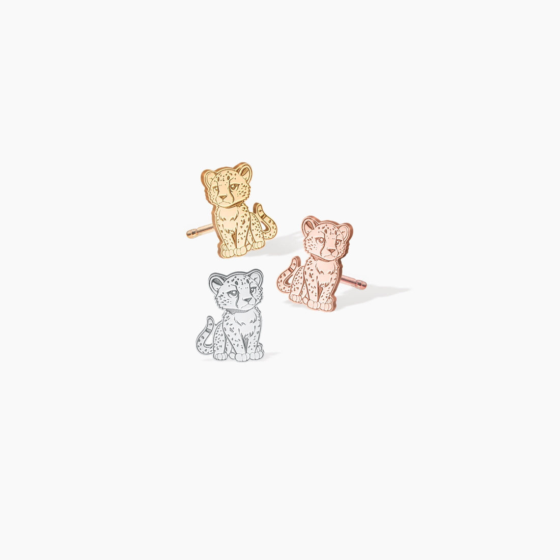 Cheetah Stud Earrings