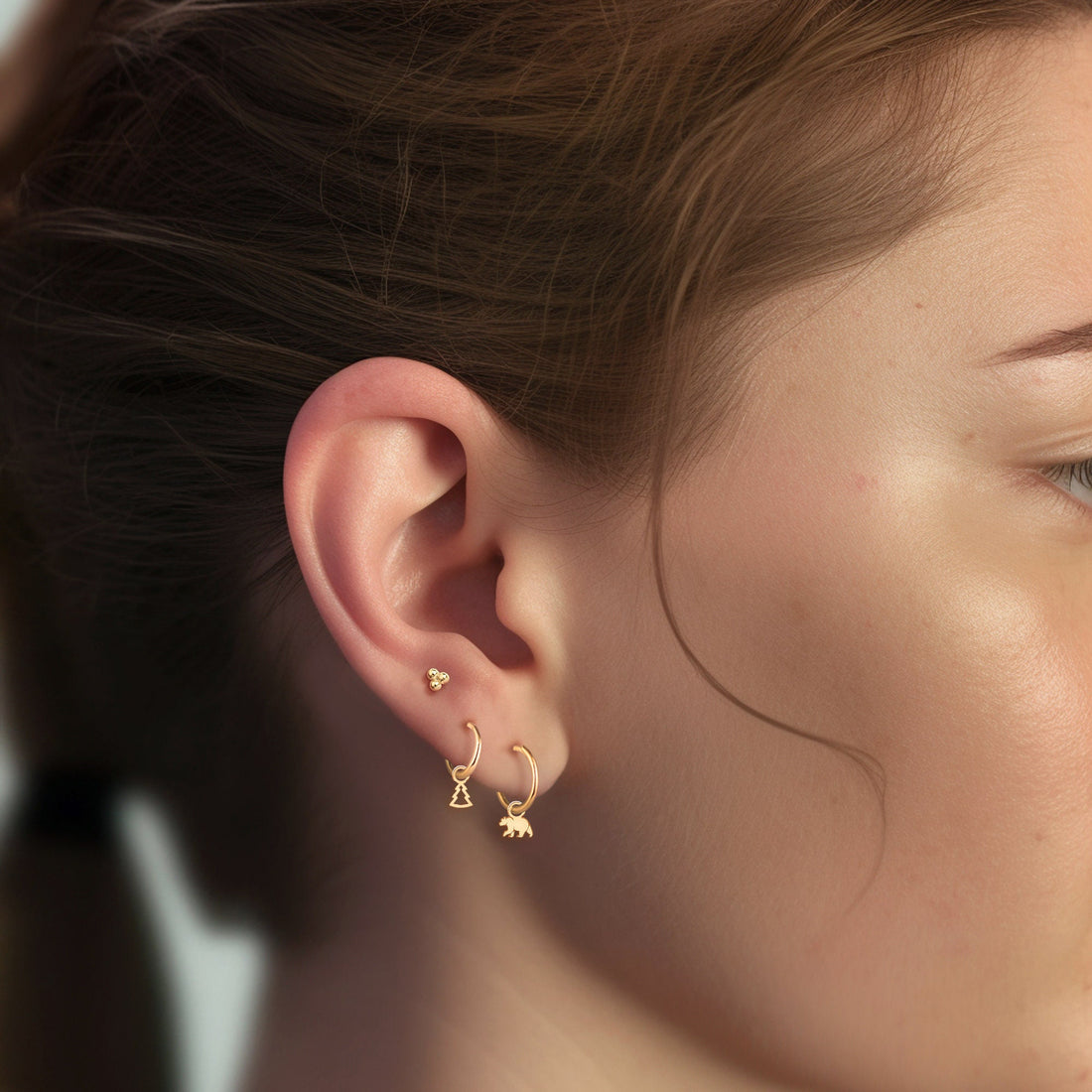 Bear Drop Earrings