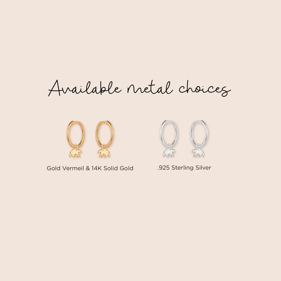 Bear Drop Earrings