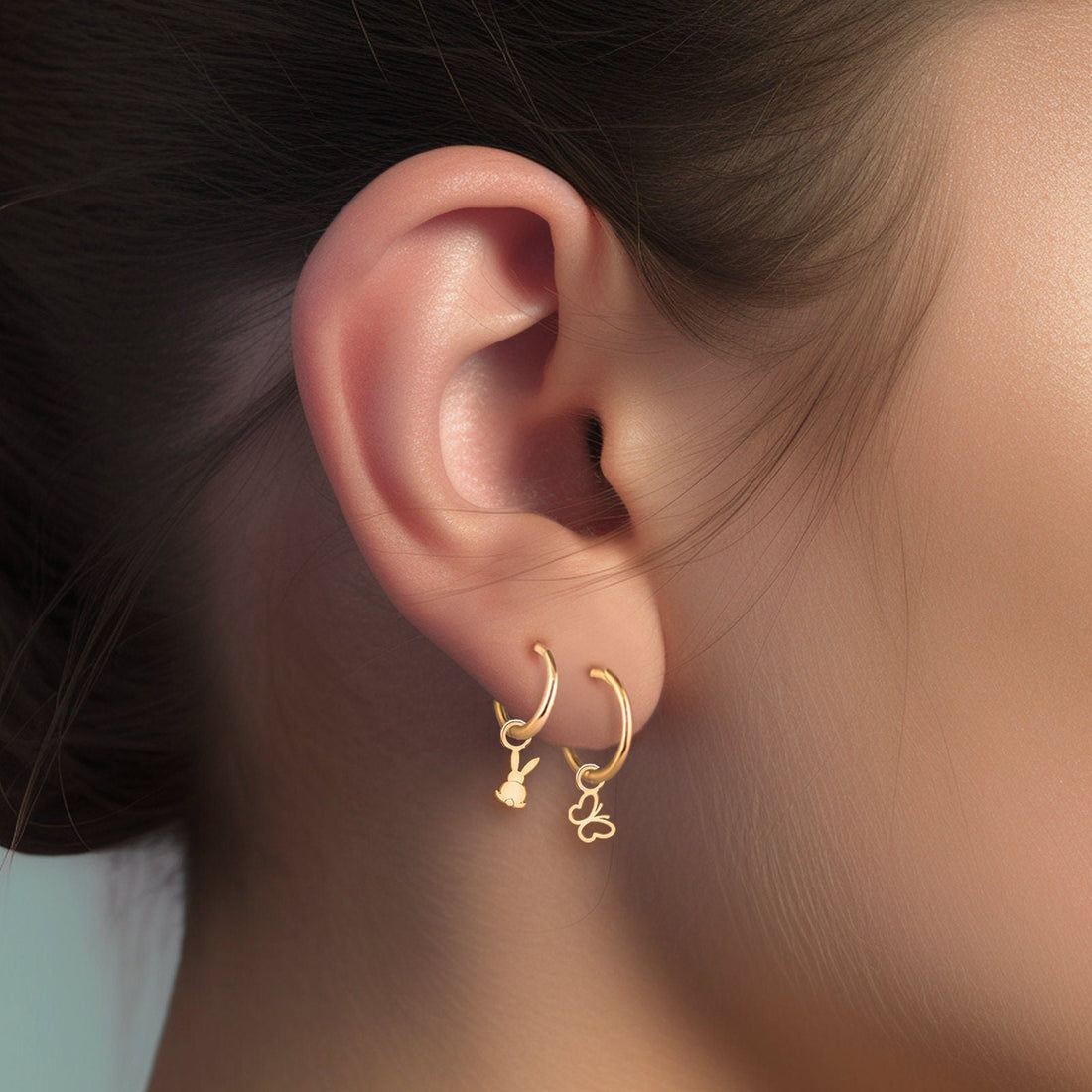 Butterfly Cutout Drop Earrings