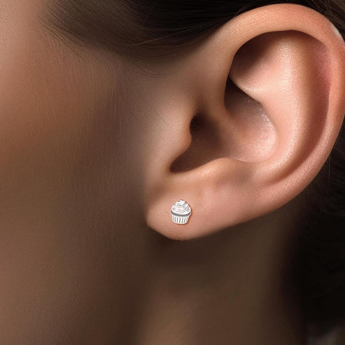 Cupcake Stud Earrings