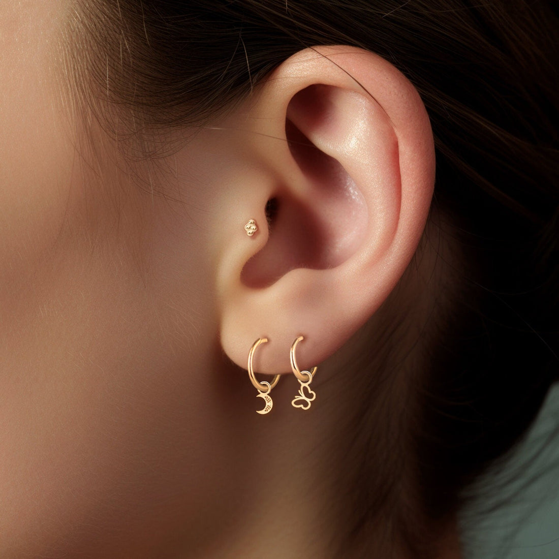 Floral Crescent Moon