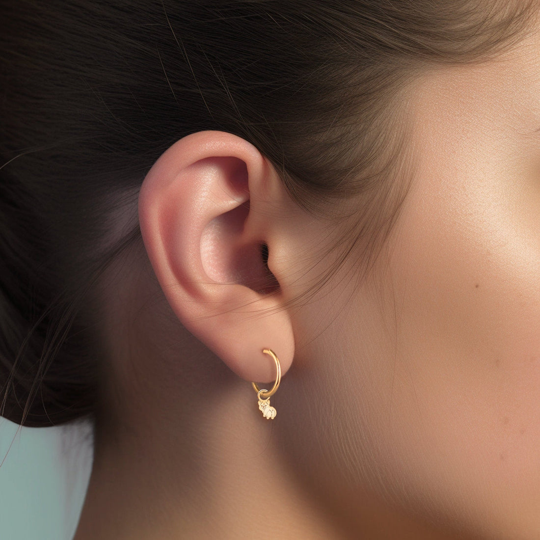 Corgi Dog Hoop Earrings