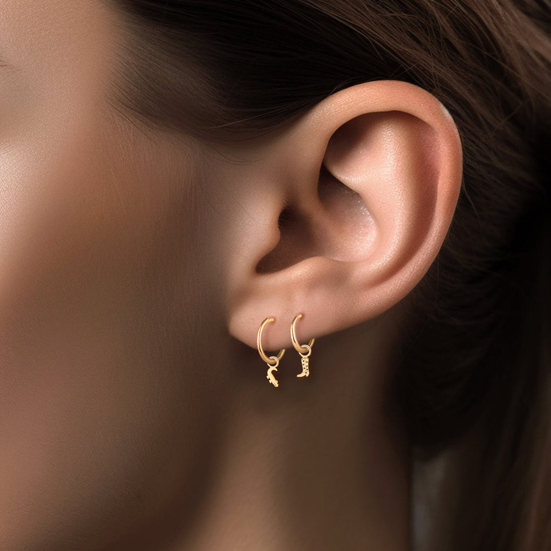 Crocodile Drop Earrings