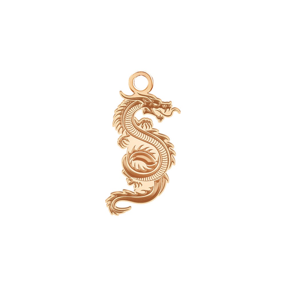 Dragon Charm Huggie Hoops