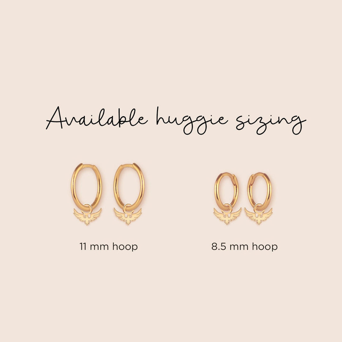 Firebird Huggie Hoop Earring