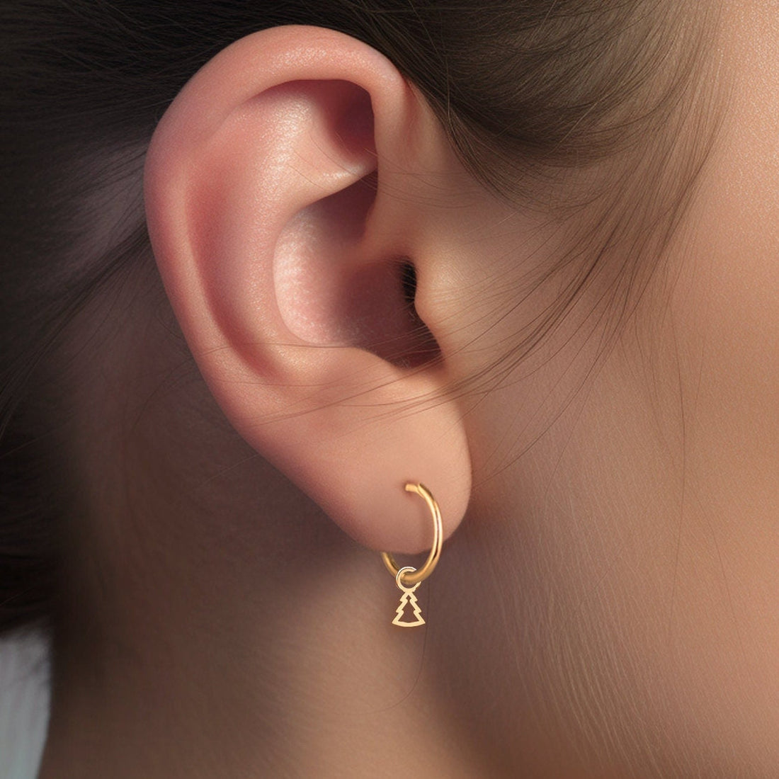 Christmas Tree Drop Earrings