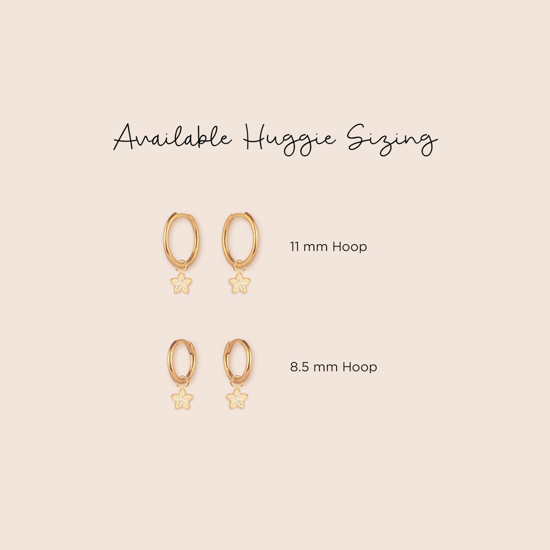 Handcrafted Charm Huggie Hoops