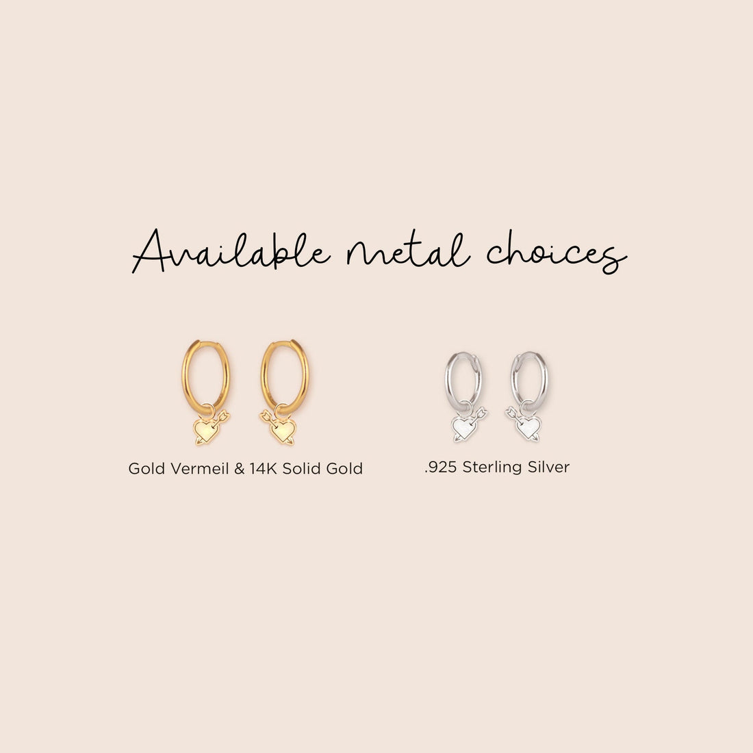 Cupid's Arrow Huggie Earrings