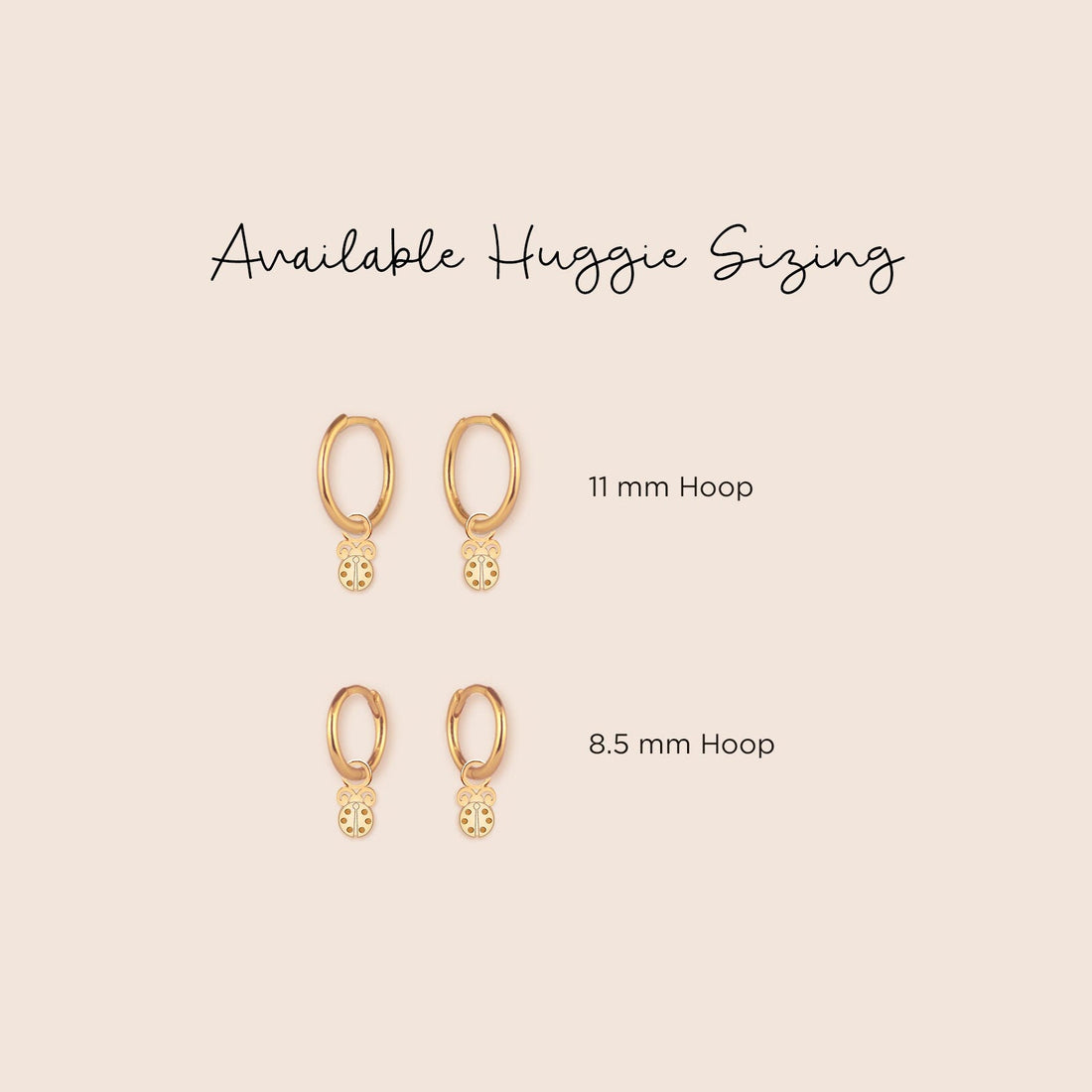 Huggie Charm Earring Charm Huggie Hoops