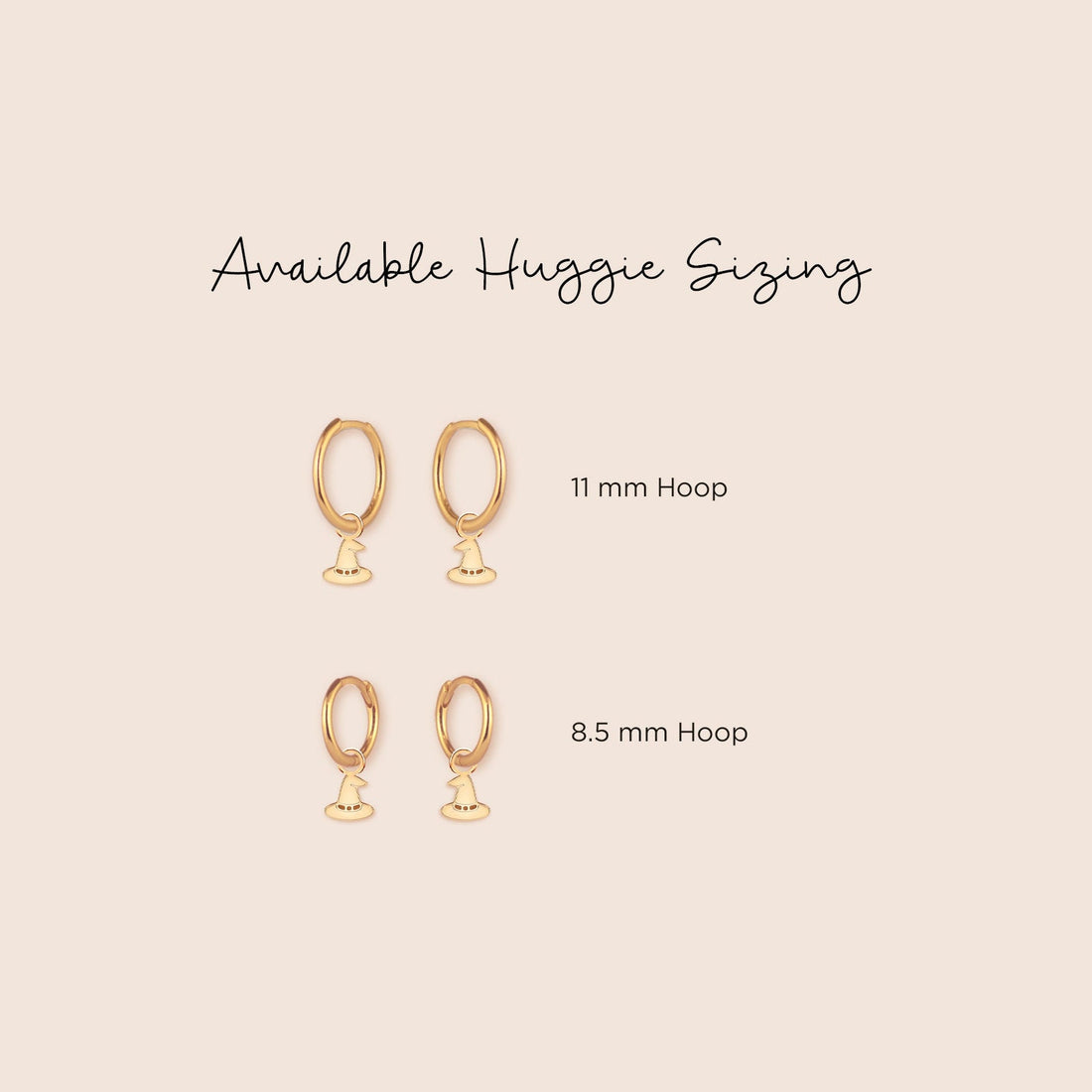 Handcrafted Charm Huggie Hoops
