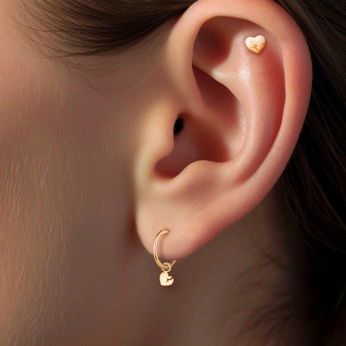 Broken Heart Drop Earrings