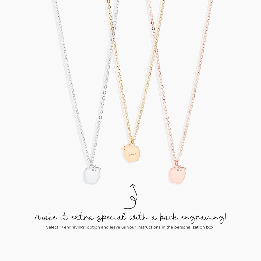 Apple Charm Necklace