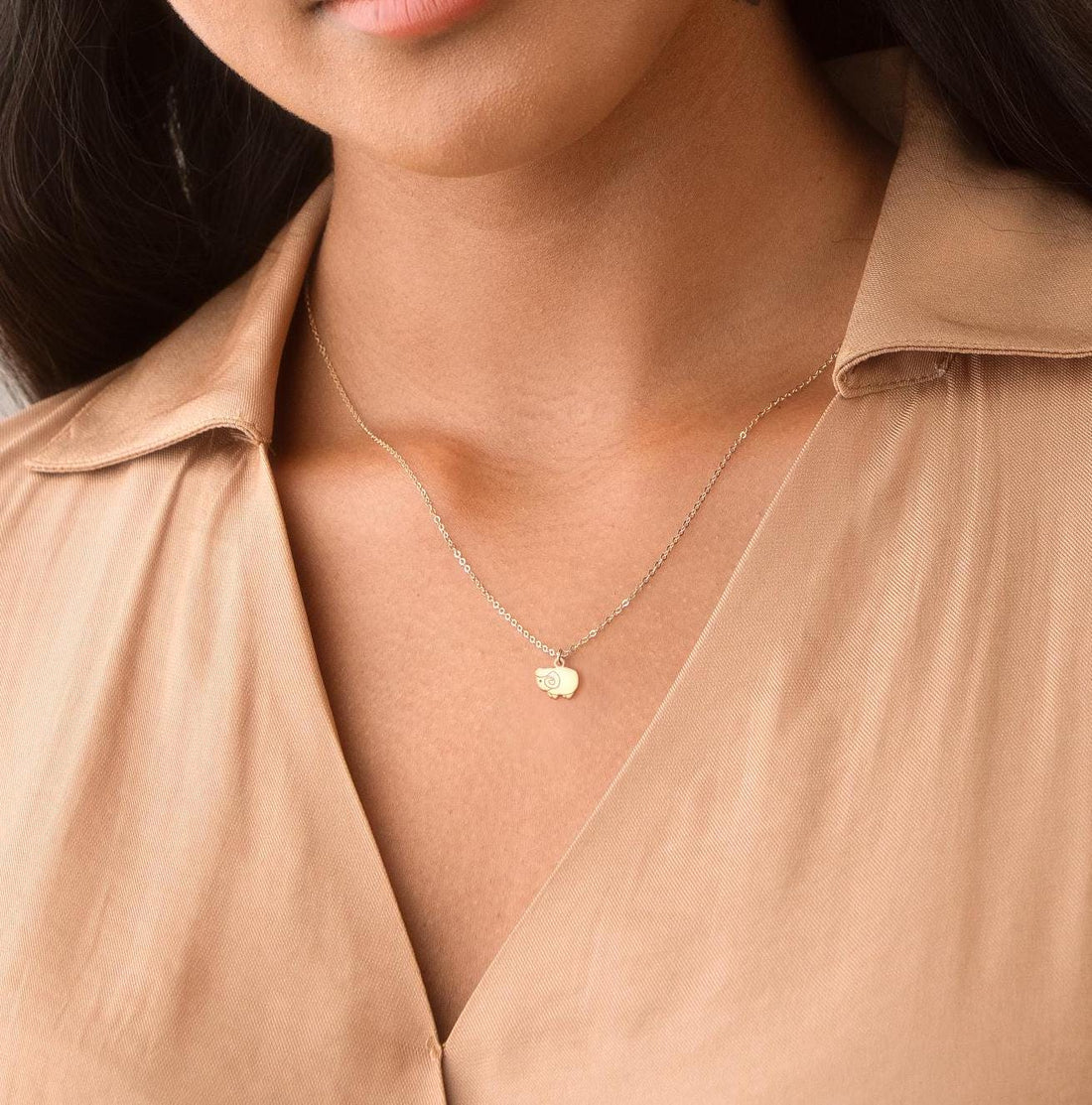 Aries Ram Pendant Necklace