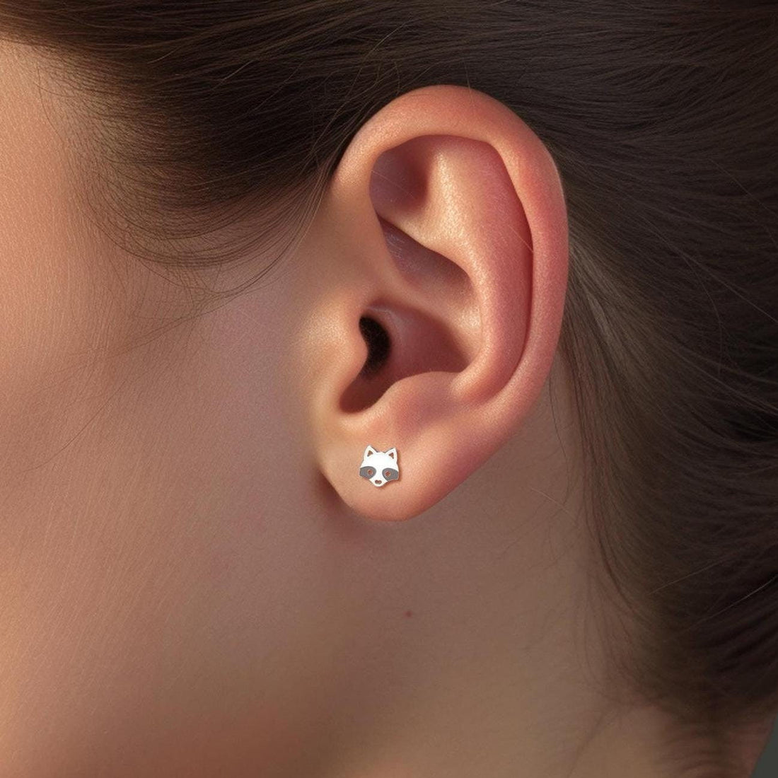 Raccoon Earrings