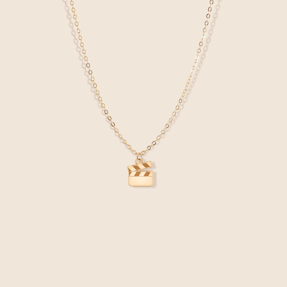 Movie Slate Pendant Necklace