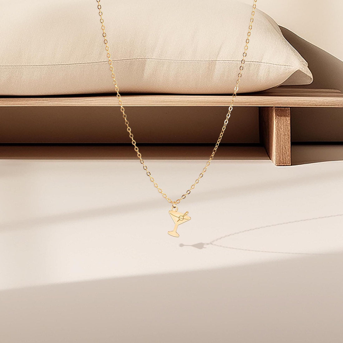 Martini Charm Pendant Necklace