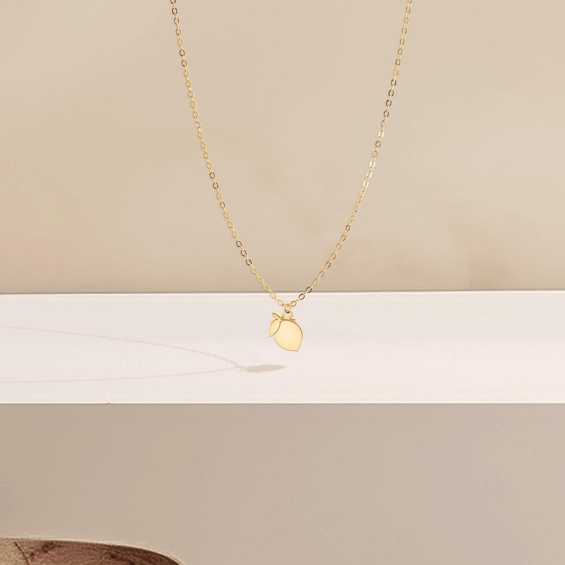 Lemon Charm Pendant Necklace