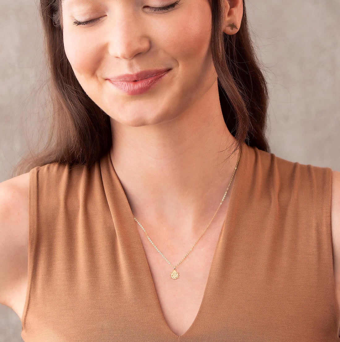 Ladybug Charm Necklace
