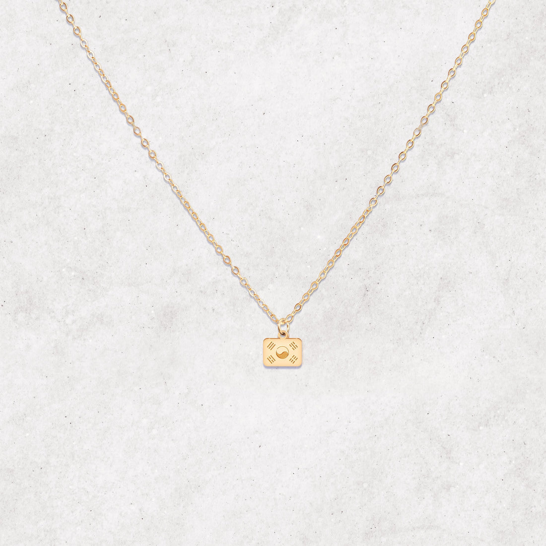 American Flag Pendant Necklace