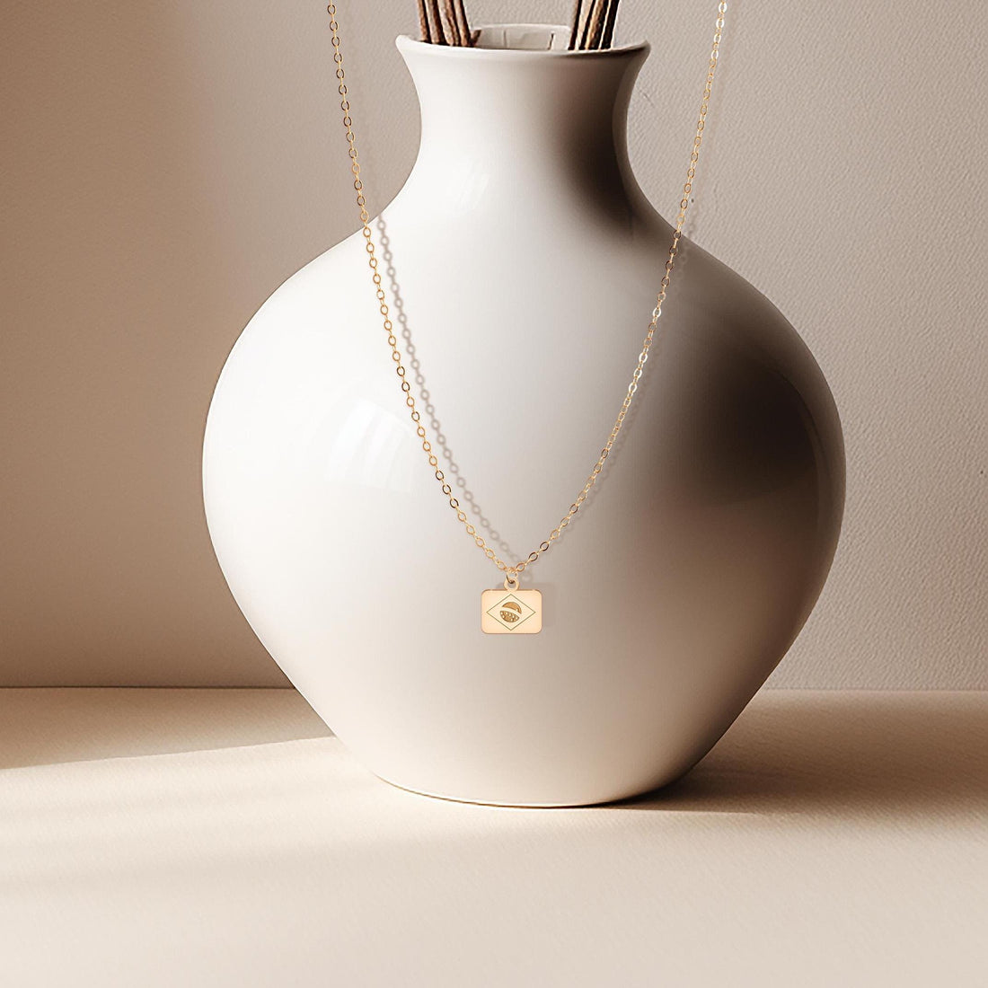 American Flag Pendant Necklace