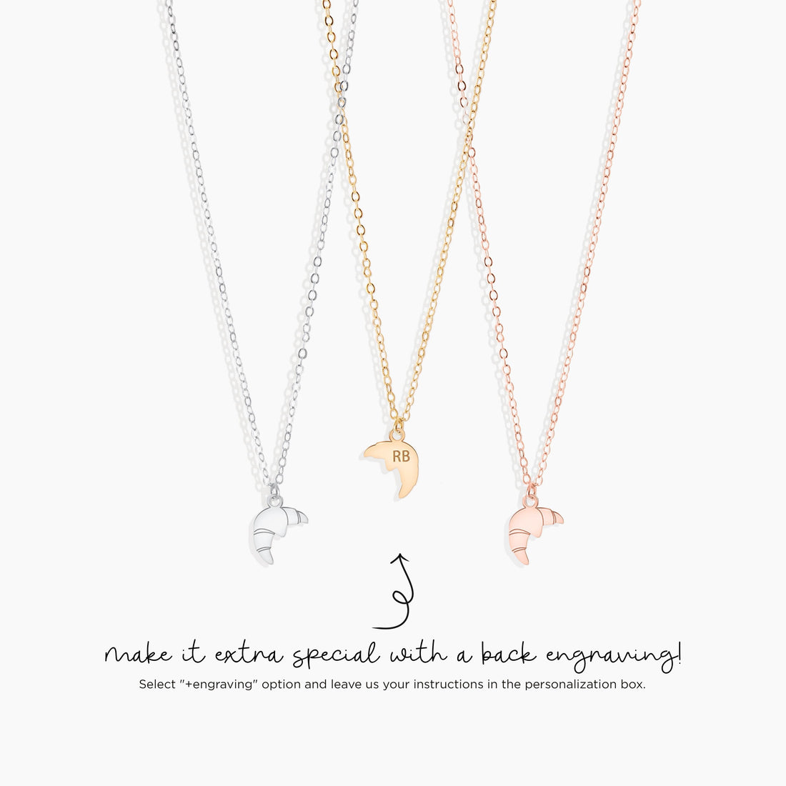 Croissant Pendant Necklace