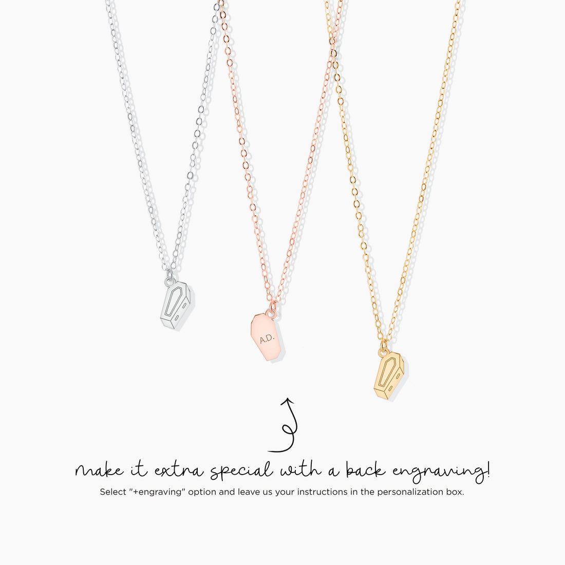 Coffin Charm Pendant