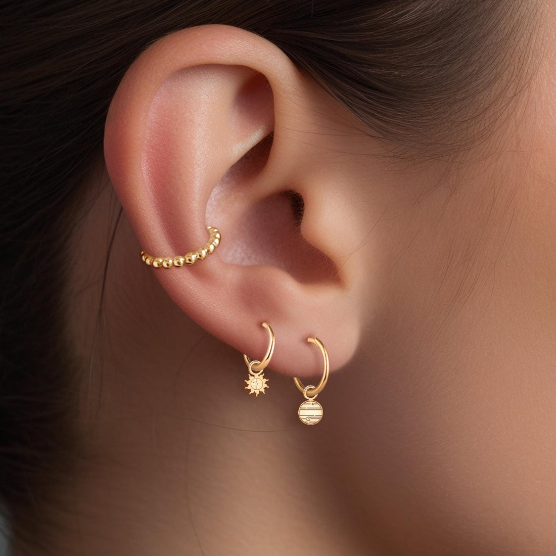 Planet Huggie Hoops