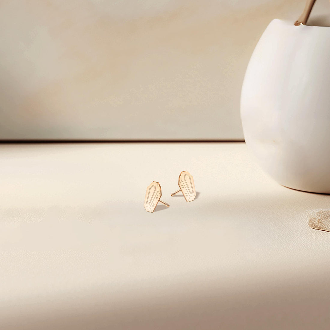 Coffin Stud Earrings